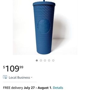 New Black Studded Starbucks Tumbler